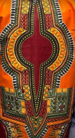 Dashiki Orange/Red (sold by panel)